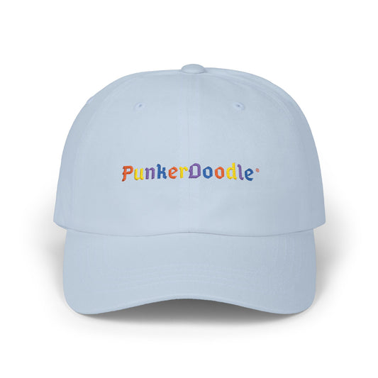 Light blue cap with 'PunkerDoodle'® logo 
