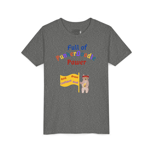 Full of PunkerDoodle® Power Youth T-Shirt - Build Confidence Daily - PunkerDoodle®