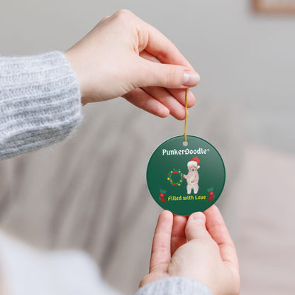 PunkerDoodle® Christmas Ornament - Filled with Love